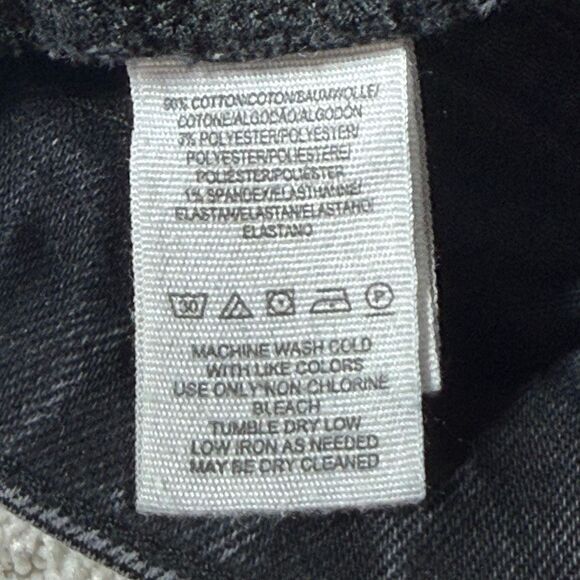 Free People We The Free Multi Button Up High Waist Straight Dark Charcoal Jeans - Picture 13 of 16